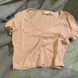Pink crop top